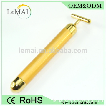 Skin Care Beauty Equipment 24k Golden Beauty Bar Massager Vibration